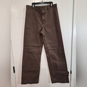 OAK & Fort brown wide leg jeans waist 14.5-15